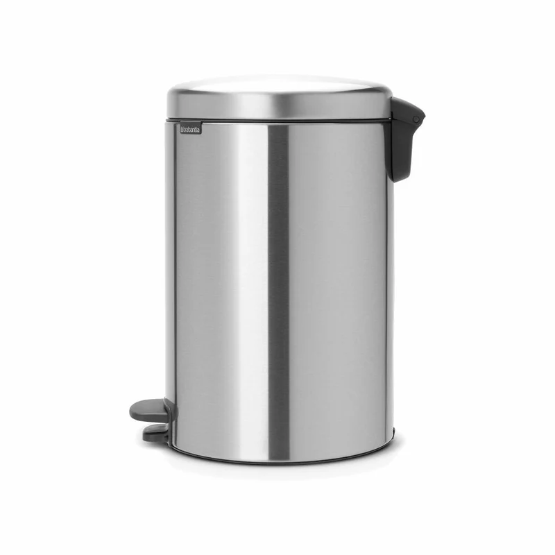 Brabantia Treteimer NewIcon, Mülleimer, Abfalleimer, Abfallbehälter, Matt Steel, 20 L, 114021