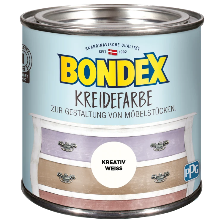bondex kreidefarbe kreativ weiß 0,5l
