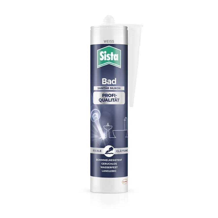 sista bad sanitär silikon weiß 280ml