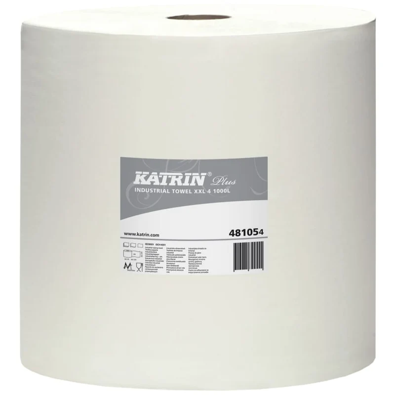 Katrin Plus Industrieputzrolle XXL 4-lagig, 1000 Blatt