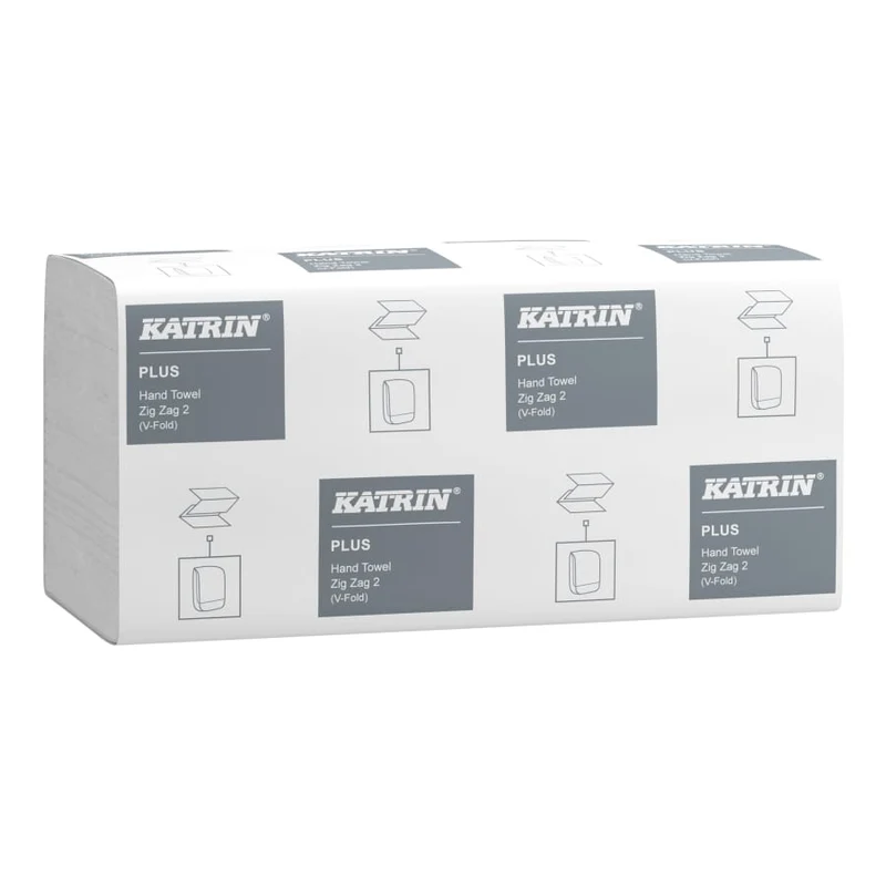 Katrin Plus Falthandtuch Zick Zack 2-lagig, 200 Blatt