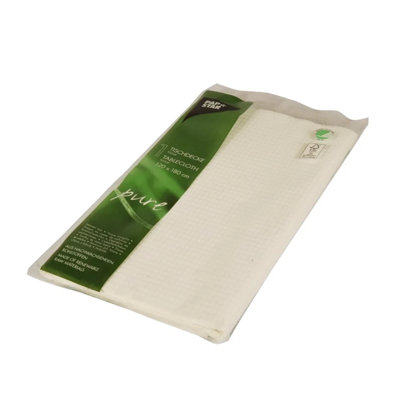 Papstar Pure Tischdecke, gefaltet 120 x 180 cm