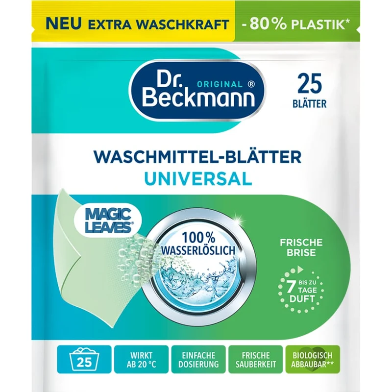 Dr. Beckmann Waschmittelblätter Universal Frische Brise