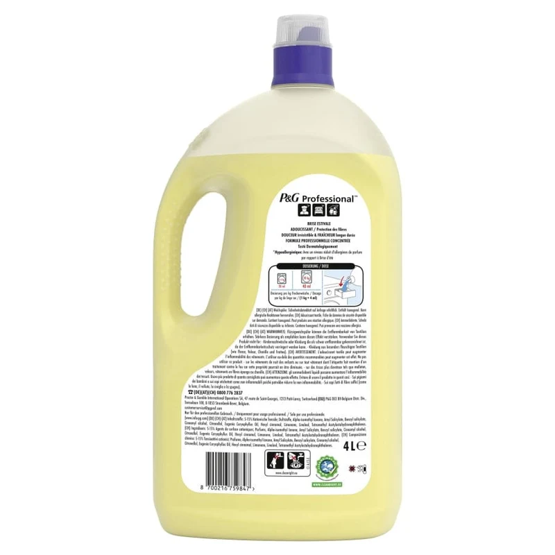 Lenor Professional Weichspüler Sommerbrise, 4 l (200 WL)