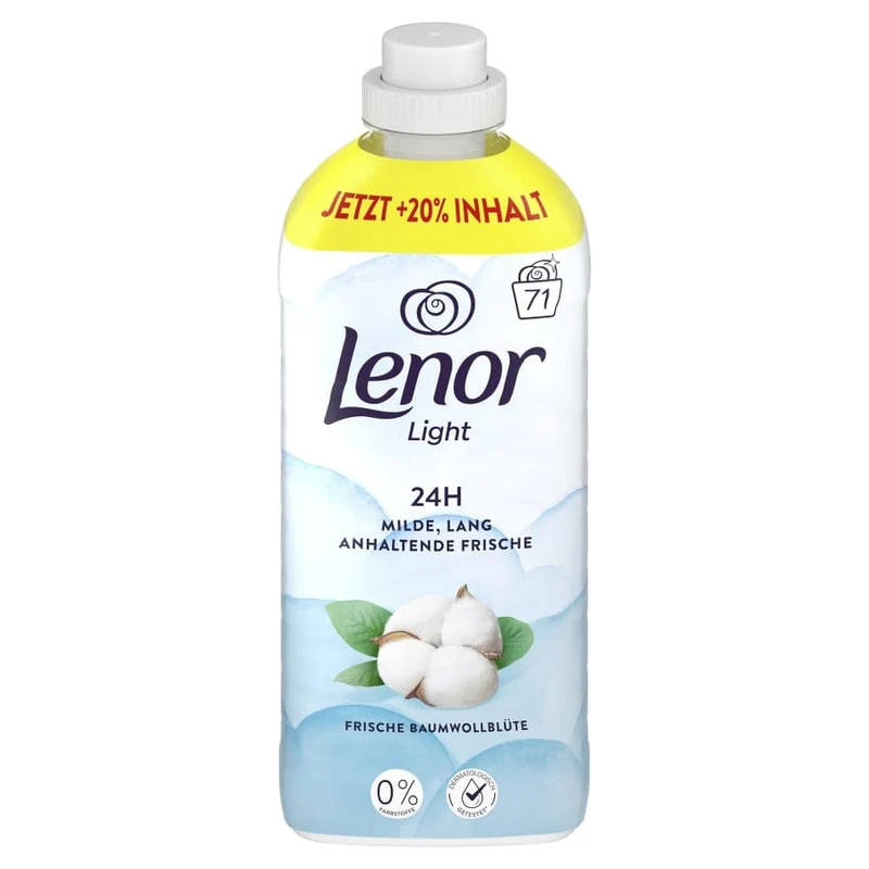 Lenor Light Weichspüler Frische Baumwollblüte, 38 und 71 WL