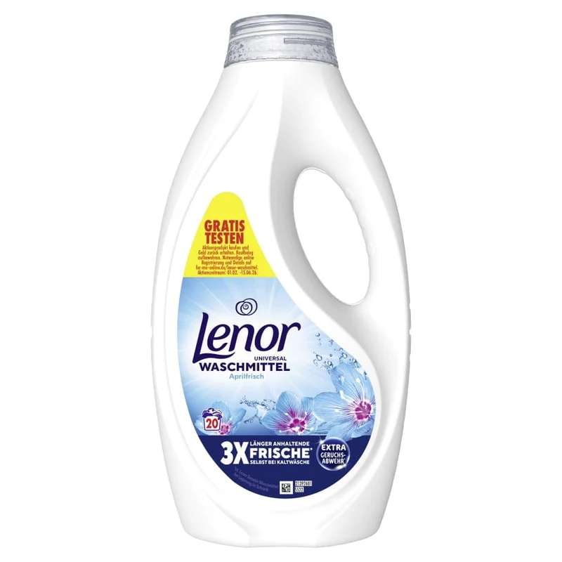 Lenor Universal Flüssigwaschmittel Aprilfrisch, 20 und 100 WL