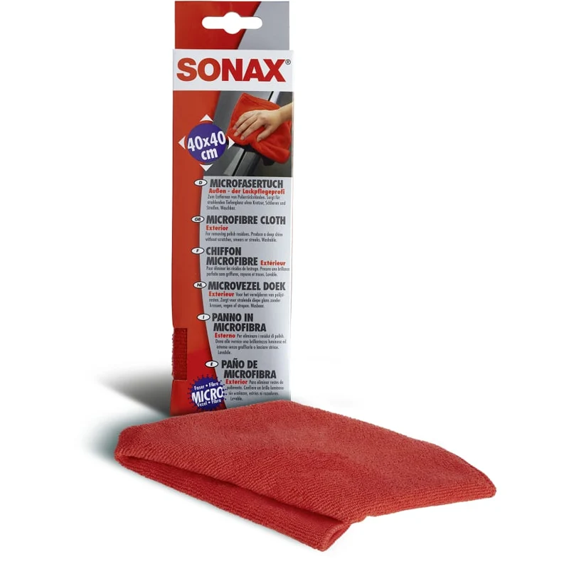 SONAX Microfasertuch Außen, Lackpflege