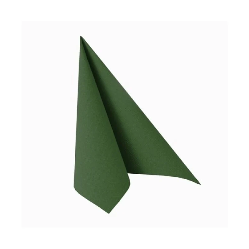 Papstar Servietten, 1/4-Falz, 40 cm x 40 cm dunkelgrün