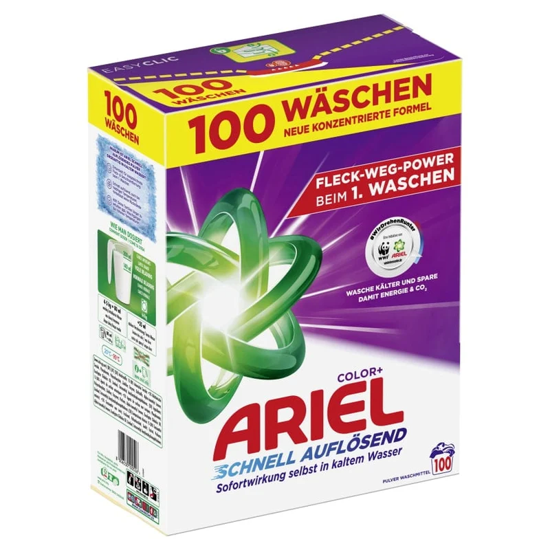 Ariel Color+ Pulver Colorwaschmittel, 0,9 bis 5,03 kg