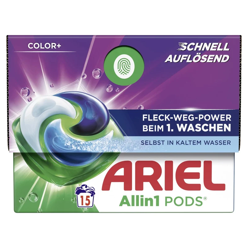 Ariel All-in-1 PODS Color+ Colorwaschmittel, 15 bis 82 Pods