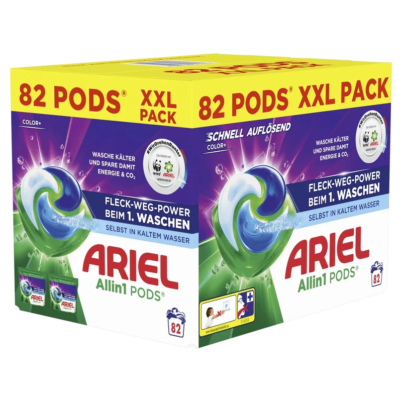 Ariel All-in-1 PODS Color+ Colorwaschmittel, 15 bis 82 Pods