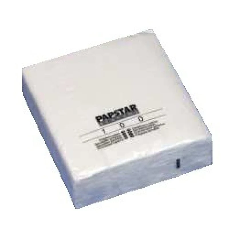 Papstar Servietten, 1-lagig, 1/4 Falz, 33 cm x 33 cm, Economy weiß