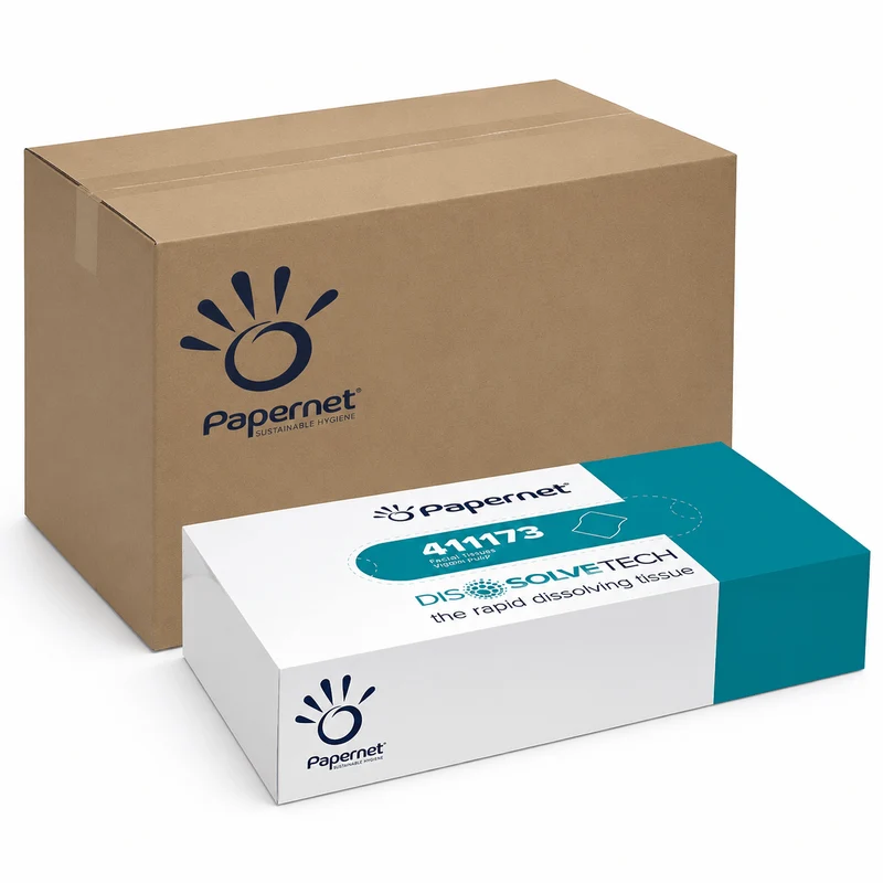 Papernet Dissolve Tech Kosmetiktücher 2-lagig, 100 Blatt