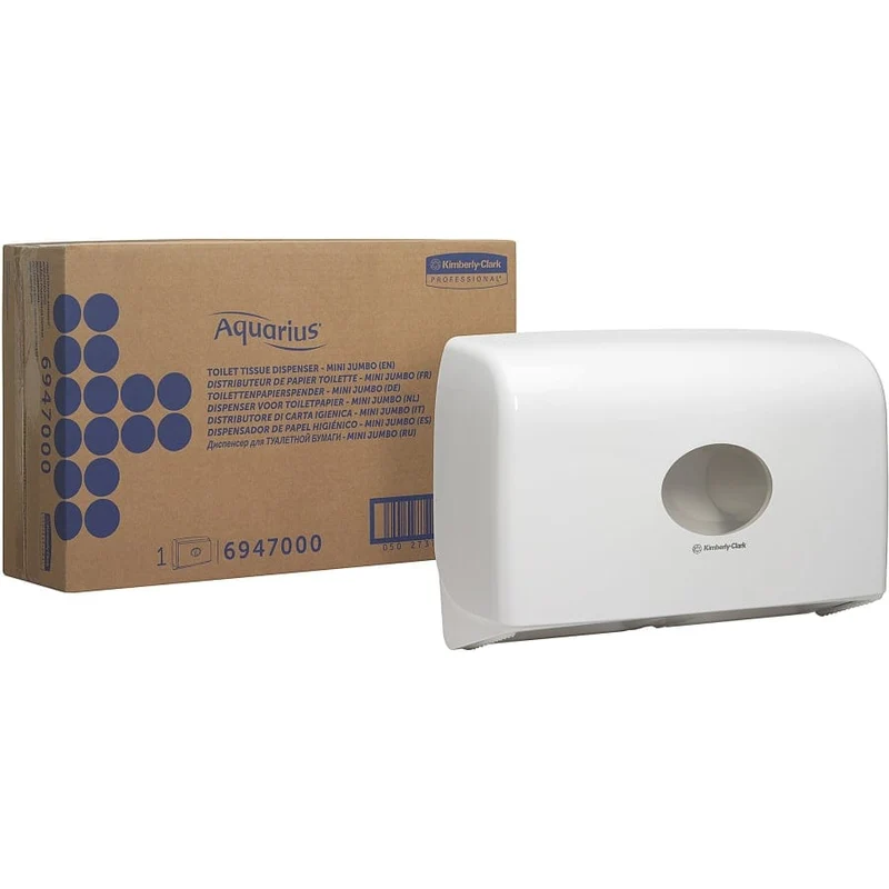 Aquarius Twin Mini Jumbo Toilettenpapierspender, weiß