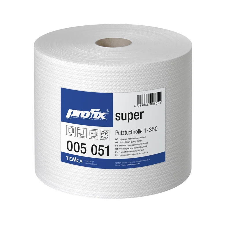 profix® super 70 Wischtuchrolle, 38 x 27 cm, hochweiß