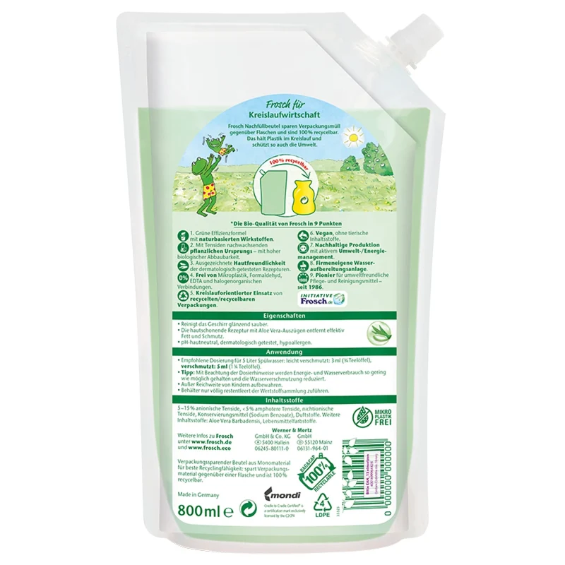 Frosch Aloe Vera Spülmittel, fettlösend