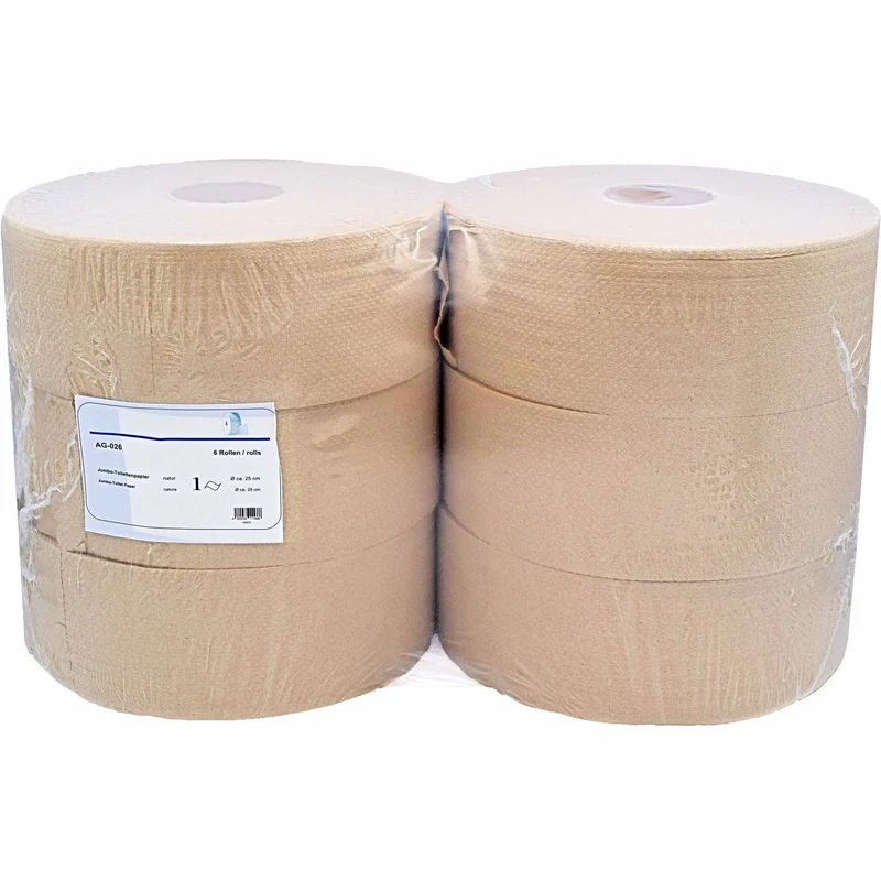 Funny Jumbo-Toilettenpapier, 1-lagig, Ø 25 cm, Recycling, naturweiß