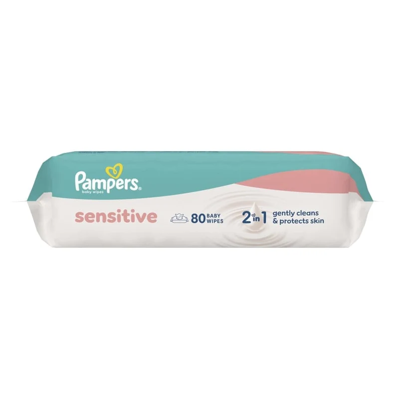 Pampers Sensitive Feuchttücher, ohne Parfüm und Alkohol