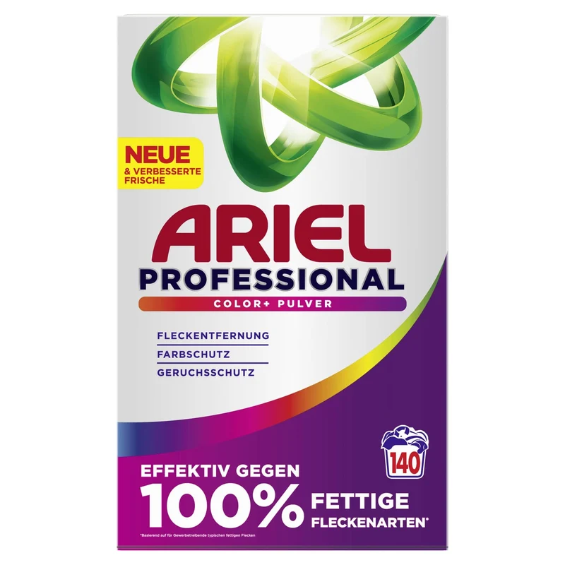 Ariel Professional Color+ Pulverwaschmittel, 110 und 140 Waschladungen