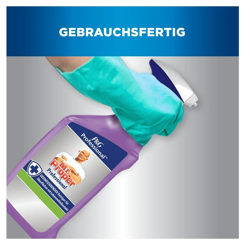 Mr. Proper Professional K7 Desinfektionsreiniger für Lebensmittelkontakt, 750 ml