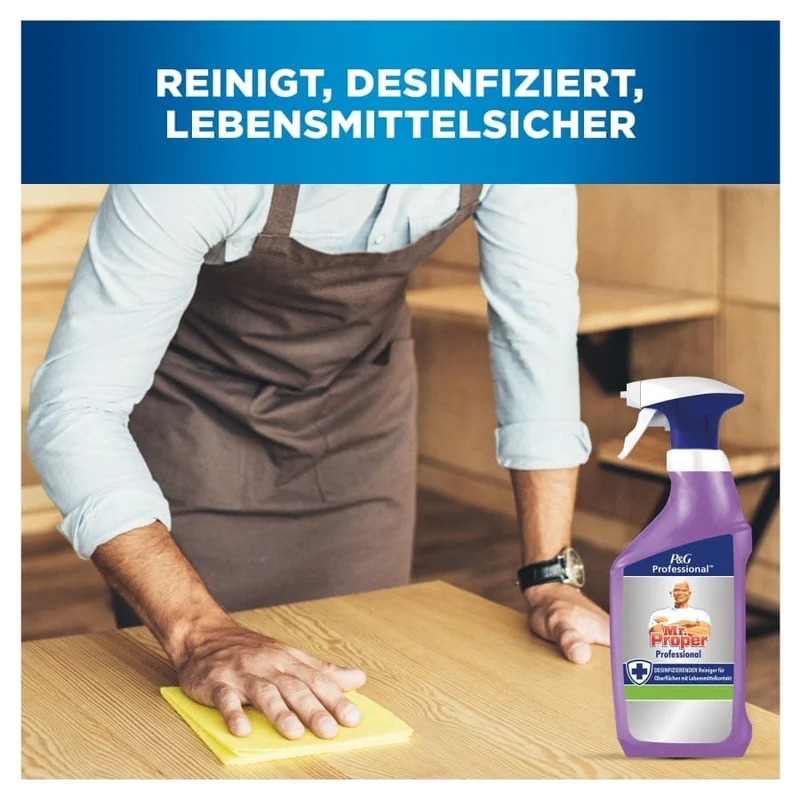 Mr. Proper Professional K7 Desinfektionsreiniger für Lebensmittelkontakt, 750 ml