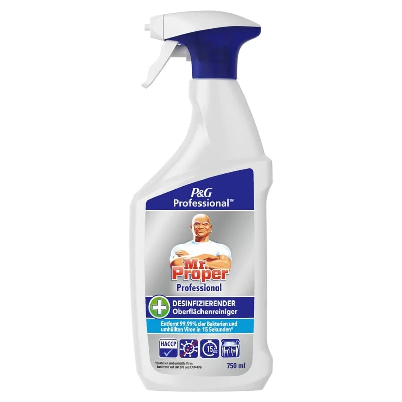 Mr. Proper Professional Desinfizierender Oberflächenreiniger, 750 ml