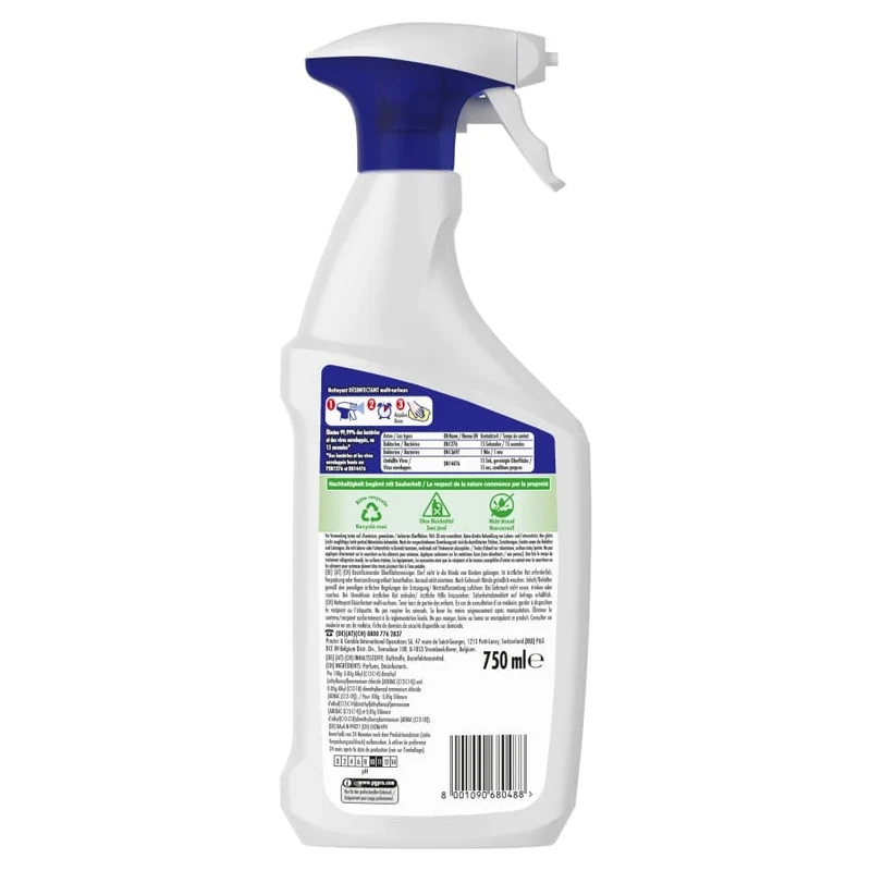 Mr. Proper Professional Desinfizierender Oberflächenreiniger, 750 ml