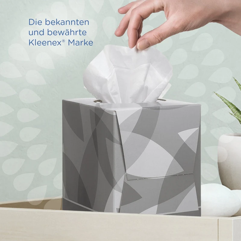 Kleenex Kosmetiktücher Würfel-Box, weiß