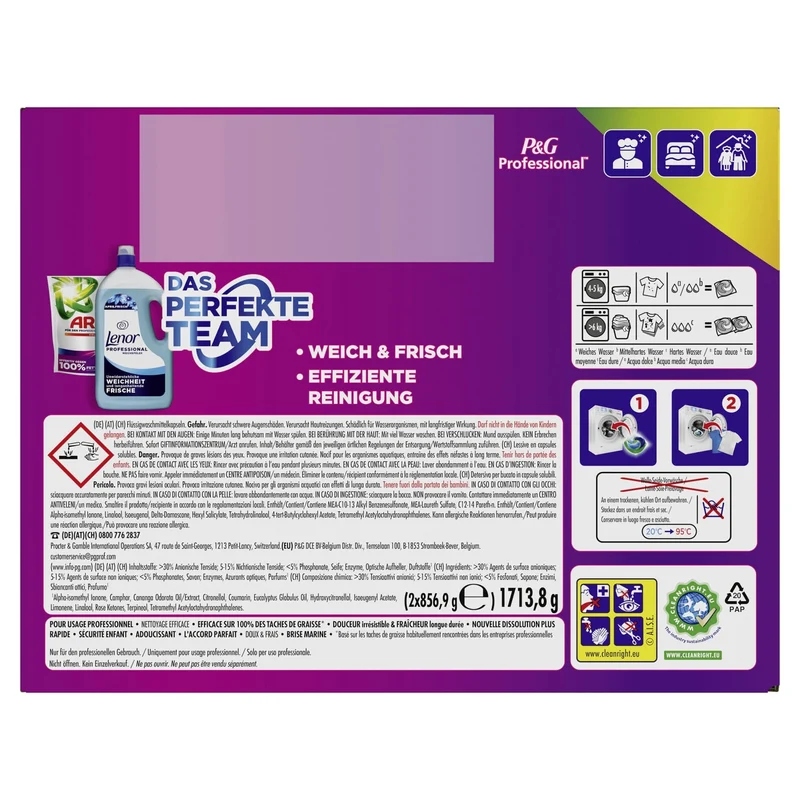 Ariel Professional All-in-1 Pods Color+ Colorwaschmittel, 82 oder 100 Pods