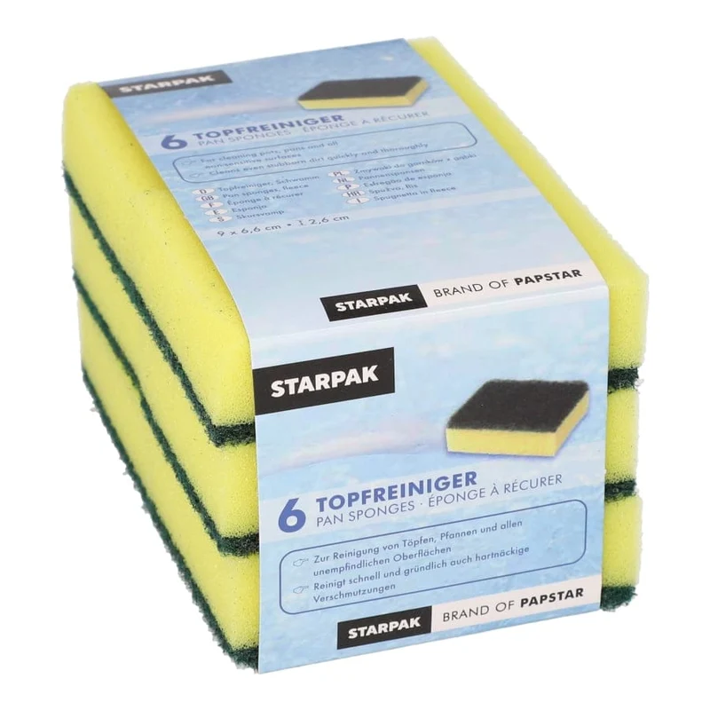 Papstar Topfreiniger, eckig, 9 x 6,6 cm, kratzend