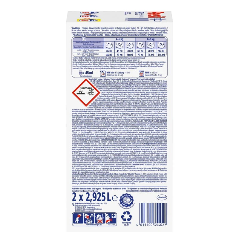 Persil Professional Color Gel Flüssigwaschmittel, 130 WL