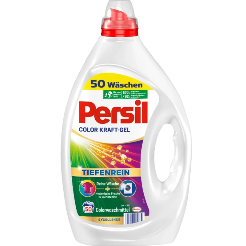 Persil Color Kraft-Gel Flüssigwaschmittel, 50 bis 100 WL