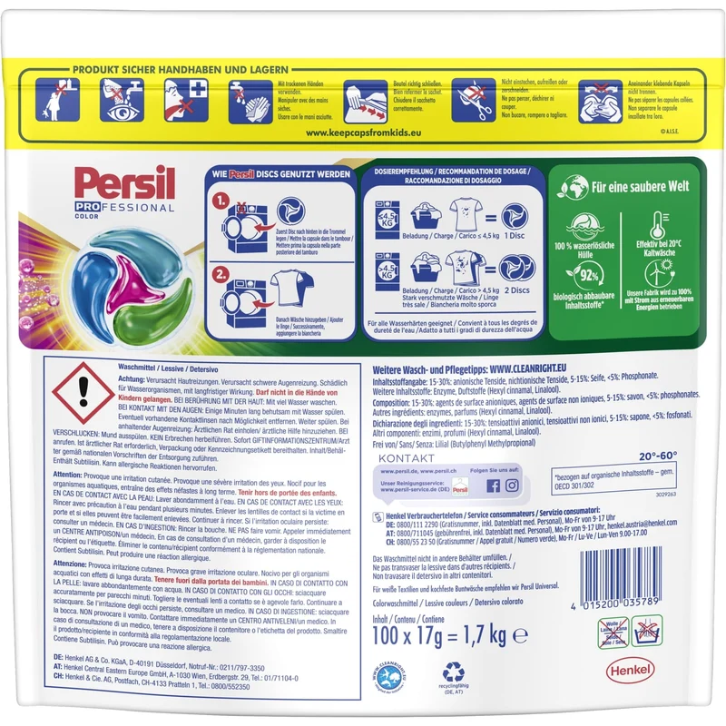 Persil Professional Color 4in1 Discs Waschmittel