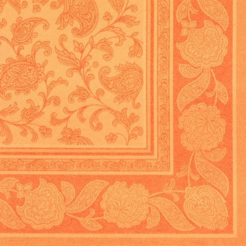 Papstar Servietten, 1/4-Falz, 40 cm x 40 cm Ornaments orange