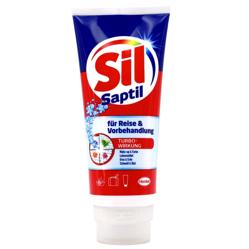 Sil Saptil Fleckenentferner-Paste mit Bürste