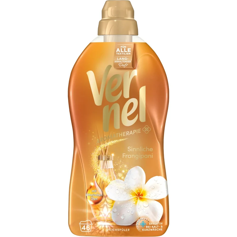 Vernel Aromatherapie Sinnliche Frangipani Weichspüler, 46 WL