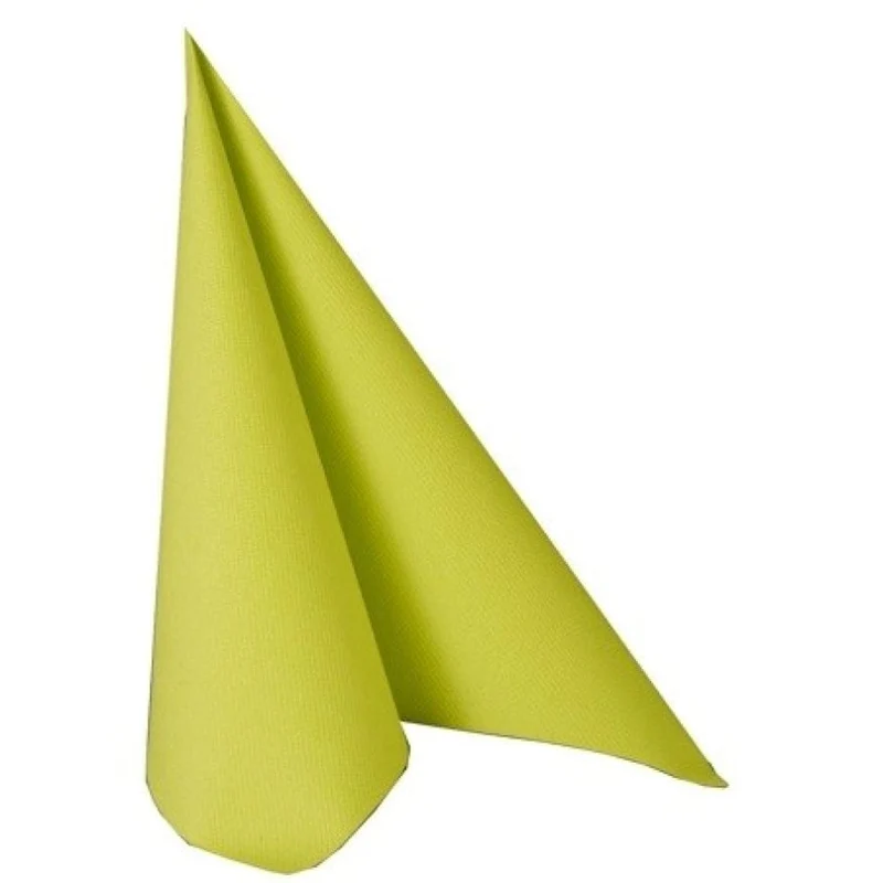 Papstar Servietten, 1/4-Falz, 40 cm x 40 cm limonengrün