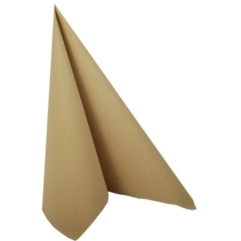 Papstar Servietten, 1/4-Falz, 40 cm x 40 cm sand