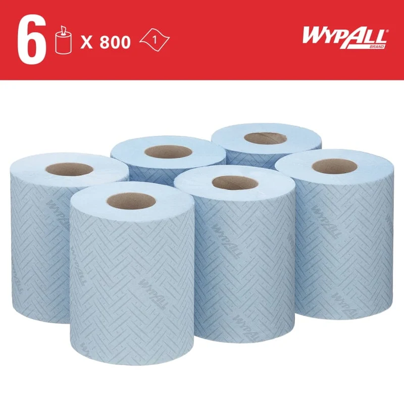 WypAll L10 Wischtücher Zentralentnahme, blau, 1-lagig