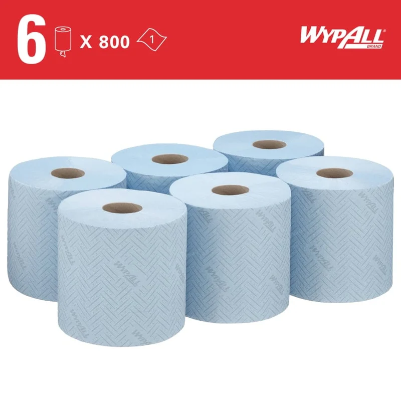 WypAll L10 Papierreinigungstücher Zentralentnahme, blau