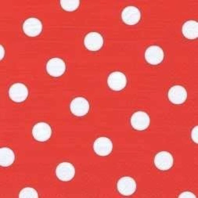 Papstar Servietten, 3-lagig,1/4-Falz,40 cm x 40 cm Dots rot