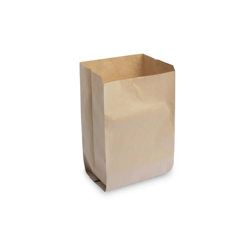 Funny Bio-Papierbeutel Kraftpapier, braun, unbedruckt, ca. 10 l, 200 + 160 x 360 mm