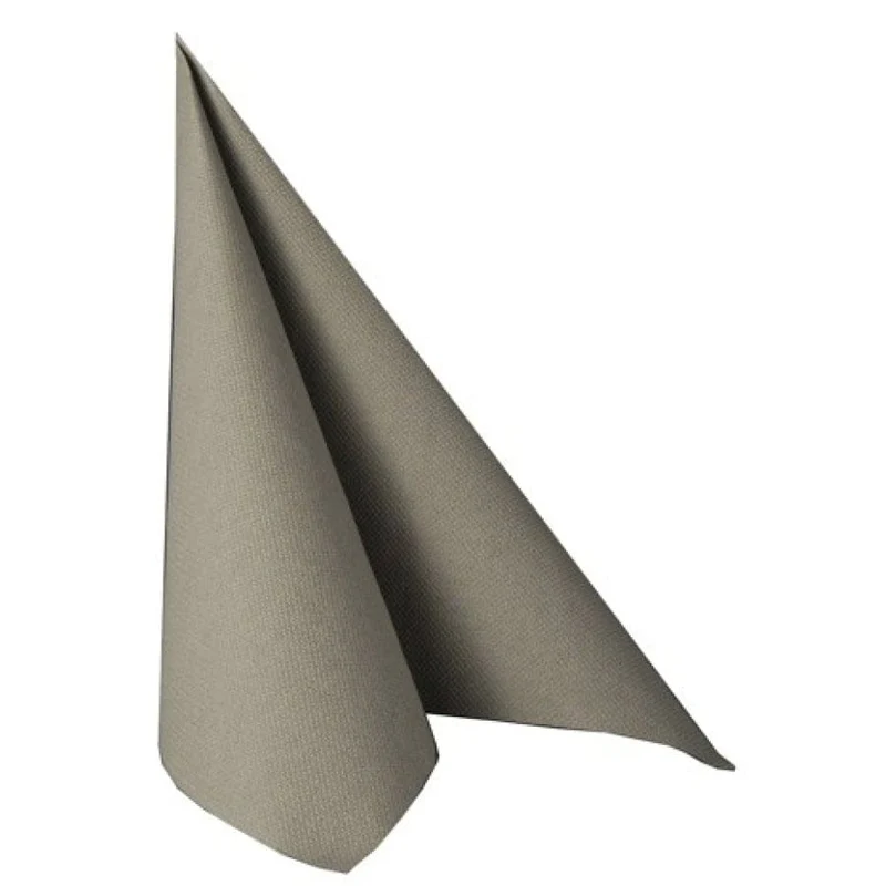 Papstar Servietten, 1/4-Falz, 40 cm x 40 cm grau
