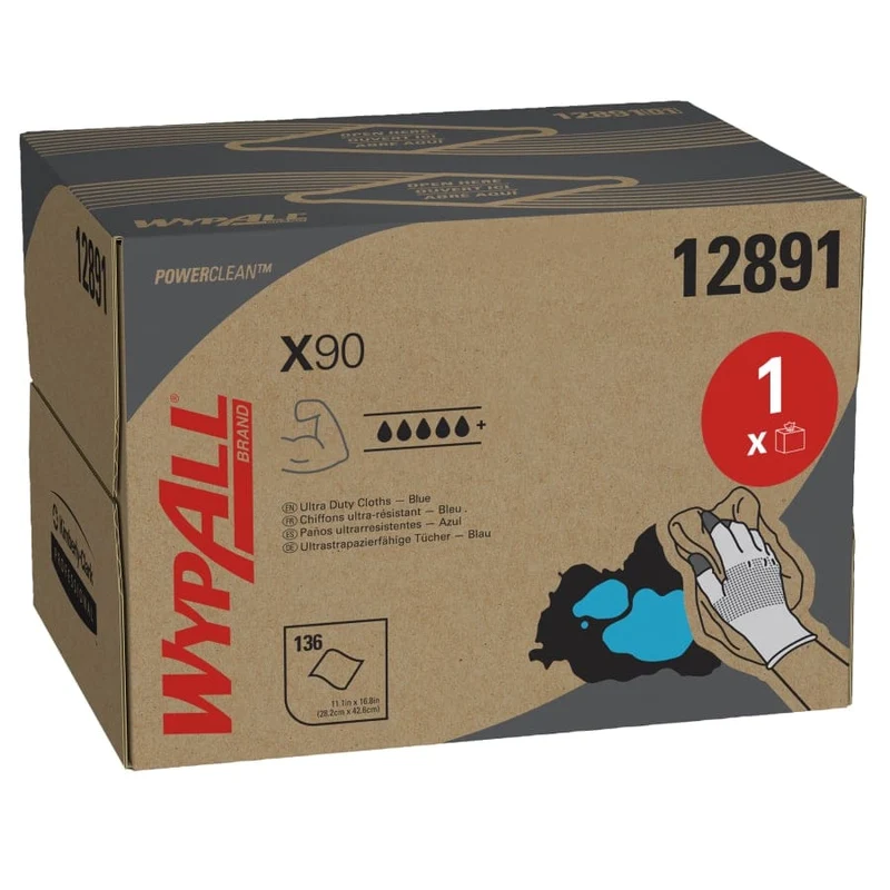 WypAll X90 Wischtücher BRAG Box, denimblau