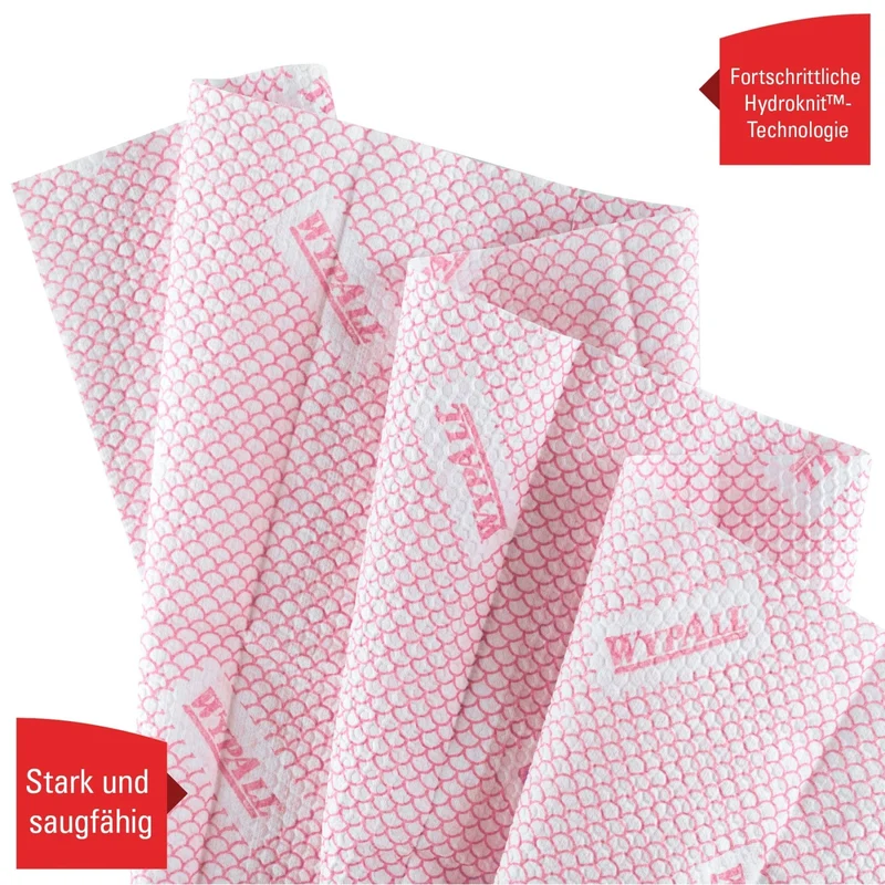 WypAll X80 Plus Wischtücher viertelgefaltet, 4 Farben