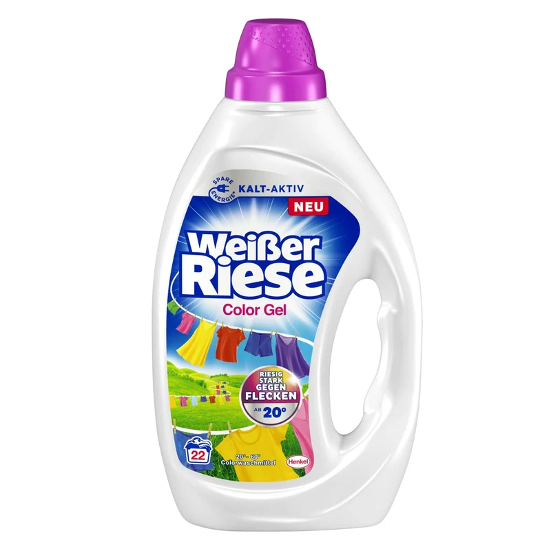 Weißer Riese Color Gel Colorwaschmittel, 22 WL