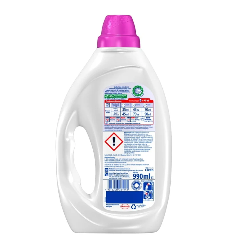 Weißer Riese Color Gel Colorwaschmittel, 22 WL