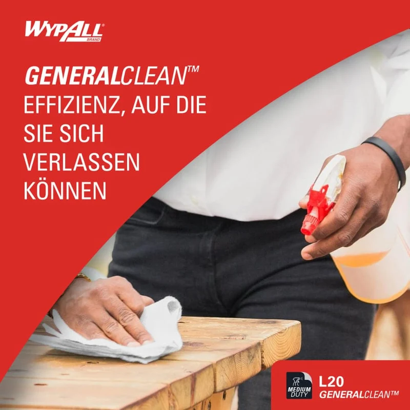 WypAll L20 Wischtücher Zentralentnahme, 2-lagig, weiß