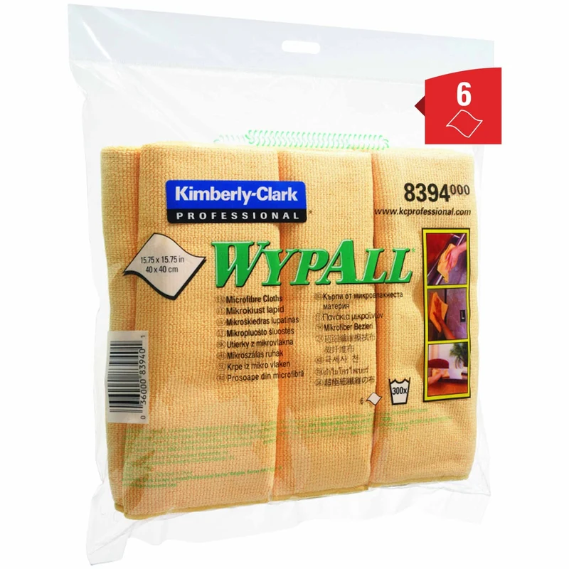 WypAll Mikrofasertücher 40 x 40 cm, vier Farben