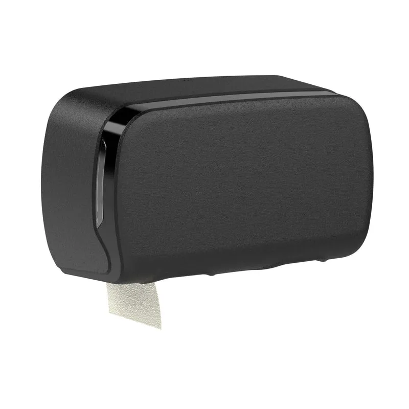 SemyTop Toilettenpapierspender für 2 kernlose Rollen, matt, bis Ø 13,5 cm